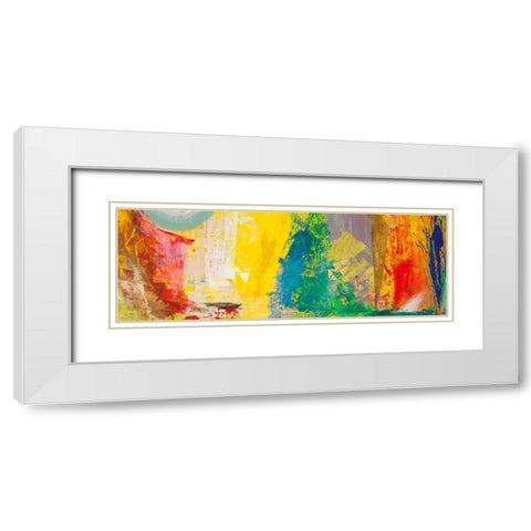 Musica per occhi che brillano White Modern Wood Framed Art Print with Double Matting by Corrado, Italo