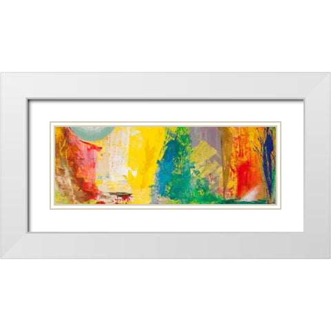 Musica per occhi che brillano White Modern Wood Framed Art Print with Double Matting by Corrado, Italo