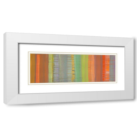 Tropicale White Modern Wood Framed Art Print with Double Matting by Corrado, Italo