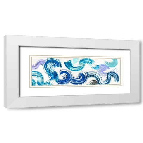 Ocean Almighty White Modern Wood Framed Art Print with Double Matting by Ikeda, Haru