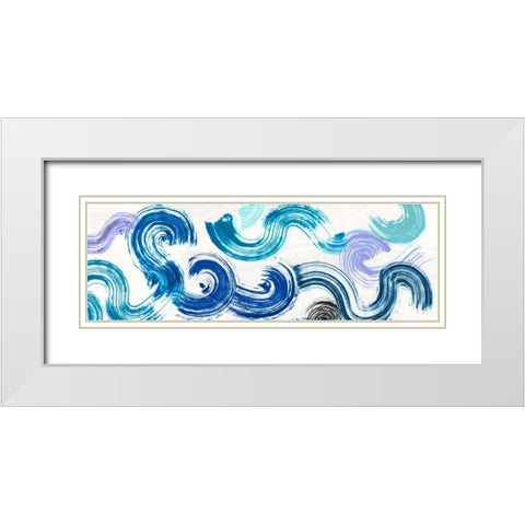 Ocean Almighty White Modern Wood Framed Art Print with Double Matting by Ikeda, Haru
