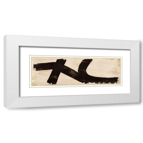 Life White Modern Wood Framed Art Print with Double Matting by Ikeda, Haru