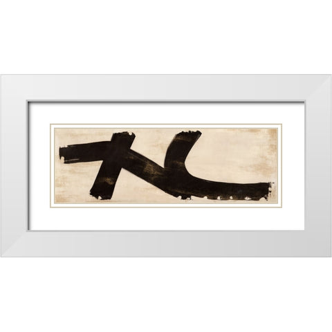 Life White Modern Wood Framed Art Print with Double Matting by Ikeda, Haru