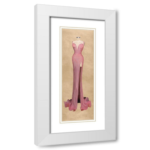 Dressed To Thrill I White Modern Wood Framed Art Print with Double Matting by Parr, Kelly