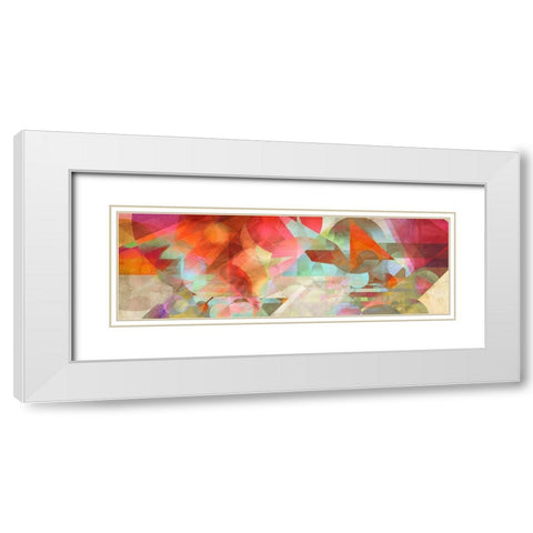 Loco-Motion White Modern Wood Framed Art Print with Double Matting by Kaj, Rama