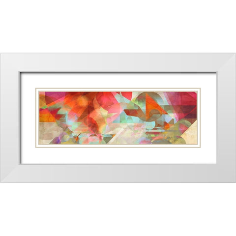Loco-Motion White Modern Wood Framed Art Print with Double Matting by Kaj, Rama