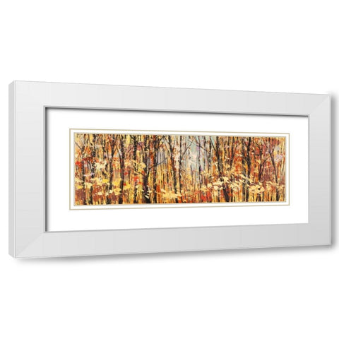 Nel bosco assolato White Modern Wood Framed Art Print with Double Matting by Lucas