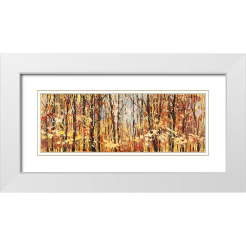 Nel bosco assolato White Modern Wood Framed Art Print with Double Matting by Lucas
