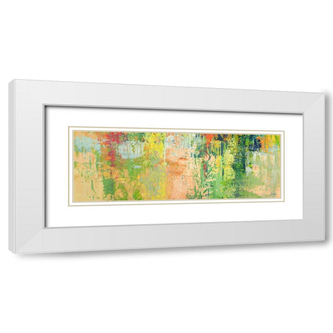 Jungla White Modern Wood Framed Art Print with Double Matting by Lucas