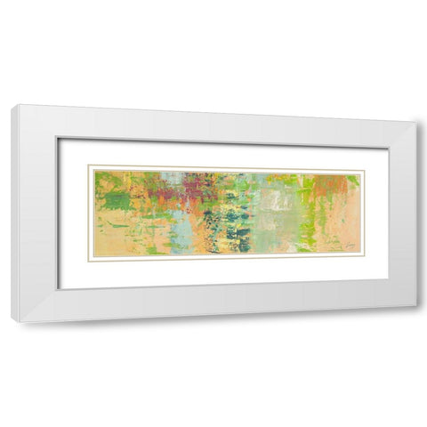Natura White Modern Wood Framed Art Print with Double Matting by Lucas