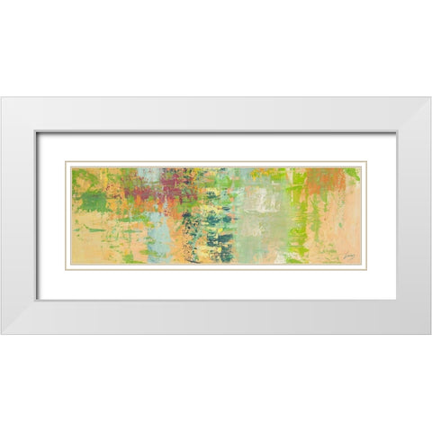 Natura White Modern Wood Framed Art Print with Double Matting by Lucas