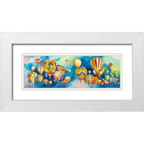 Sospesi nel cielo White Modern Wood Framed Art Print with Double Matting by Florio, Luigi