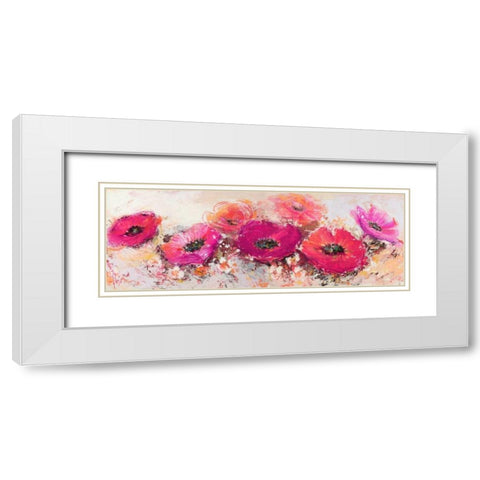 Fiori di maggio White Modern Wood Framed Art Print with Double Matting by Florio, Luigi