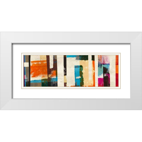 Calexico White Modern Wood Framed Art Print with Double Matting by Navarro, Manuel