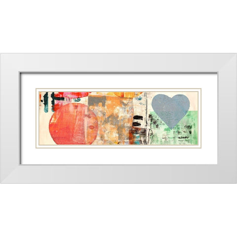 Pop Love #2 (detail) White Modern Wood Framed Art Print with Double Matting by Winkel, Peter