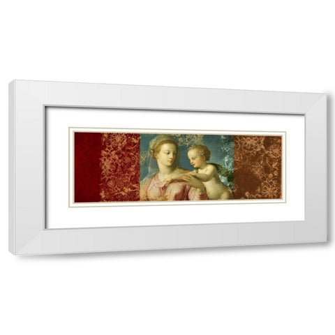 Holy Virgin-after Bronzino White Modern Wood Framed Art Print with Double Matting by Roux, Simon