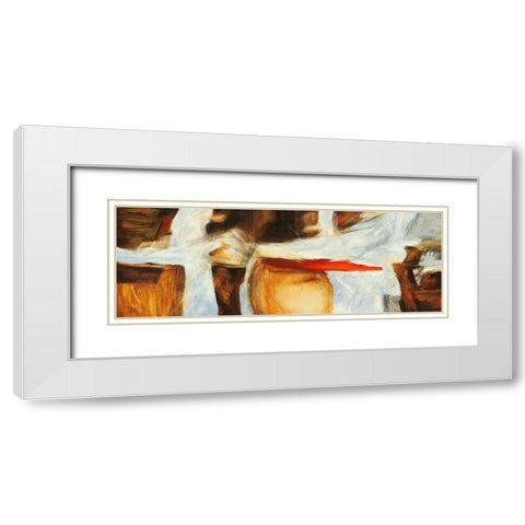 The sound of wood White Modern Wood Framed Art Print with Double Matting by Stone, Jim