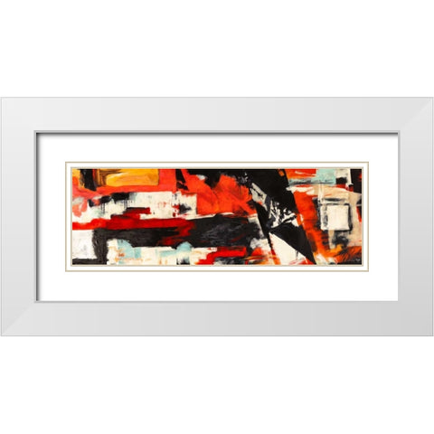 Eclectica White Modern Wood Framed Art Print with Double Matting by Stone, Jim