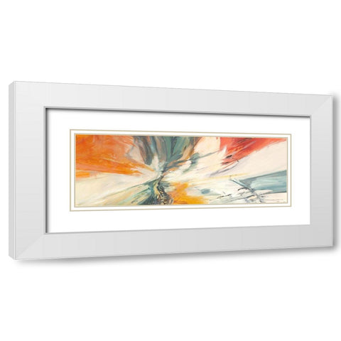 Twist and Shout White Modern Wood Framed Art Print with Double Matting by Jim, Stone