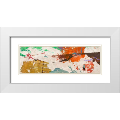 Horizon White Modern Wood Framed Art Print with Double Matting by Stone, Jim