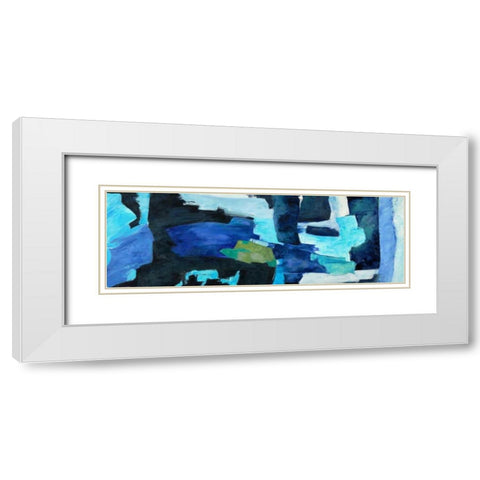 Oceanic Wave in motion White Modern Wood Framed Art Print with Double Matting by Taylor, Heather