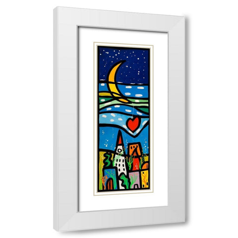 Amori sommersi II White Modern Wood Framed Art Print with Double Matting by Wallas