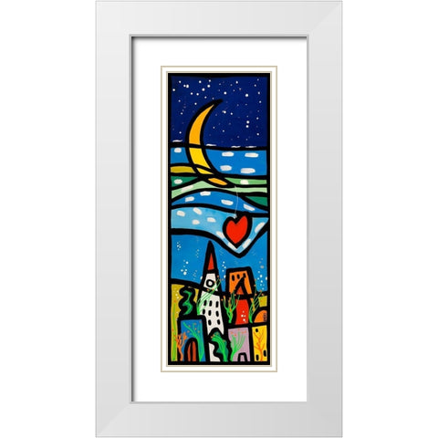 Amori sommersi II White Modern Wood Framed Art Print with Double Matting by Wallas