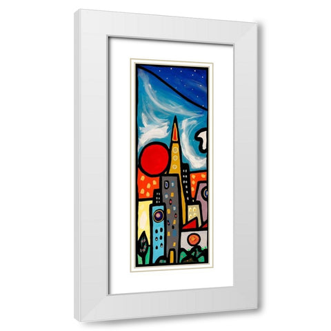 Quando soffia il vento I White Modern Wood Framed Art Print with Double Matting by Wallas