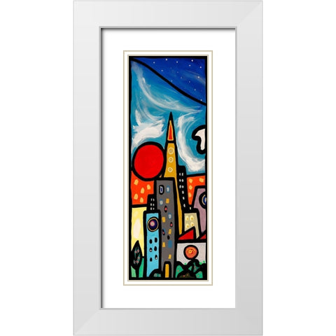 Quando soffia il vento I White Modern Wood Framed Art Print with Double Matting by Wallas