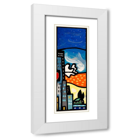 Quando soffia il vento III White Modern Wood Framed Art Print with Double Matting by Wallas