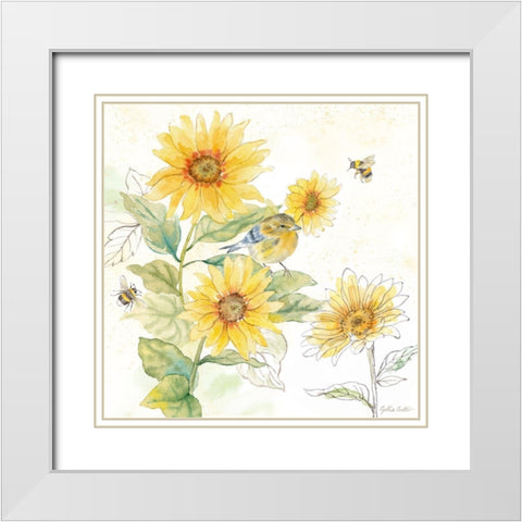 Be My Sunshine II White Modern Wood Framed Art Print with Double Matting by Coulter, Cynthia