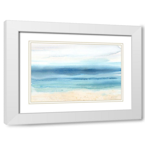 By the Seashore XII White Modern Wood Framed Art Print with Double Matting by Coulter, Cynthia
