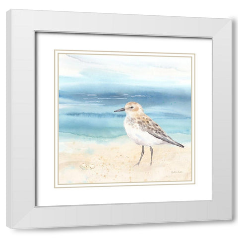 By the Seashore XIV White Modern Wood Framed Art Print with Double Matting by Coulter, Cynthia