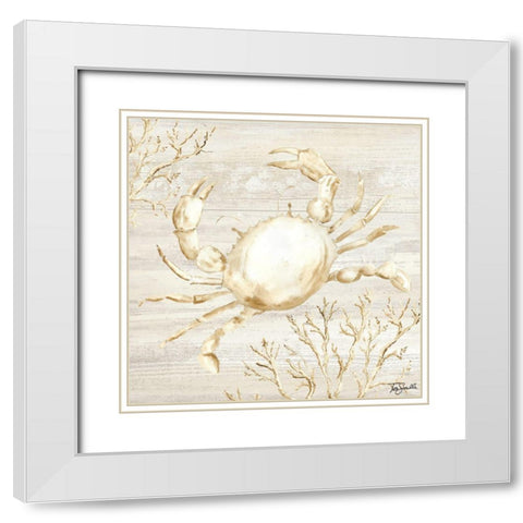 Calm Shores II White Modern Wood Framed Art Print with Double Matting by Tre Sorelle Studios