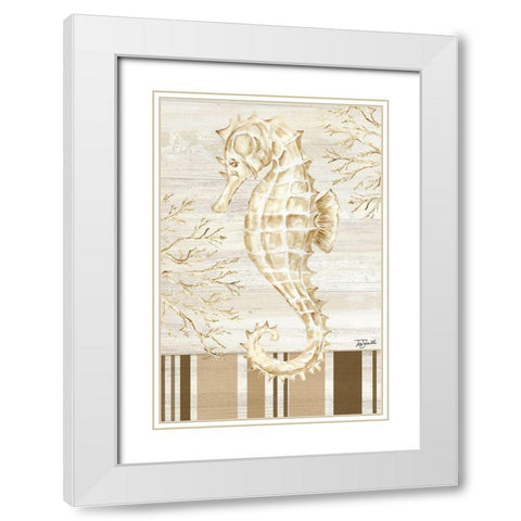 Calm Shores X White Modern Wood Framed Art Print with Double Matting by Tre Sorelle Studios