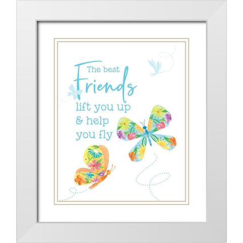 Dreams Take Flight on White V White Modern Wood Framed Art Print with Double Matting by Reed, Tara