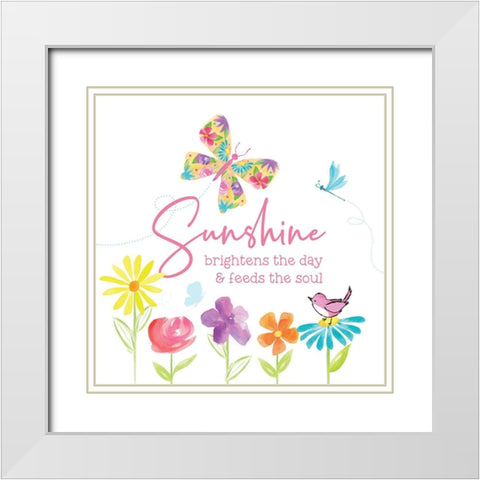 Dreams Take Flight on White X White Modern Wood Framed Art Print with Double Matting by Reed, Tara