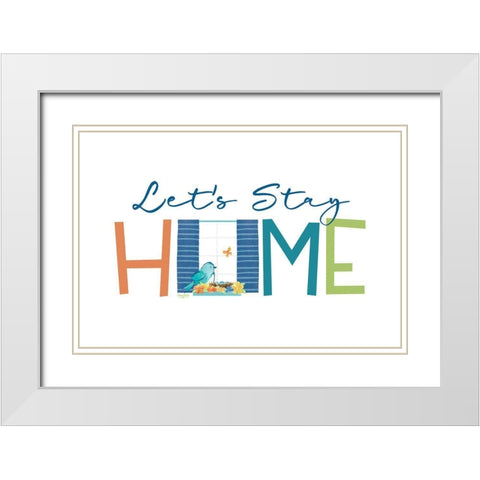 Happy at Home II White Modern Wood Framed Art Print with Double Matting by Reed, Tara