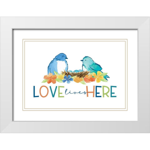 Happy at Home IV White Modern Wood Framed Art Print with Double Matting by Reed, Tara