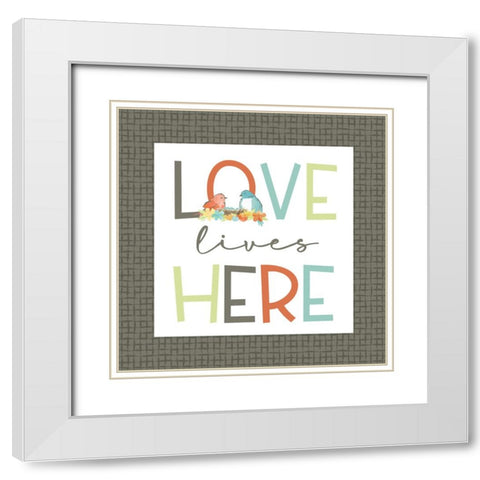 Happy at Home XII fall White Modern Wood Framed Art Print with Double Matting by Reed, Tara