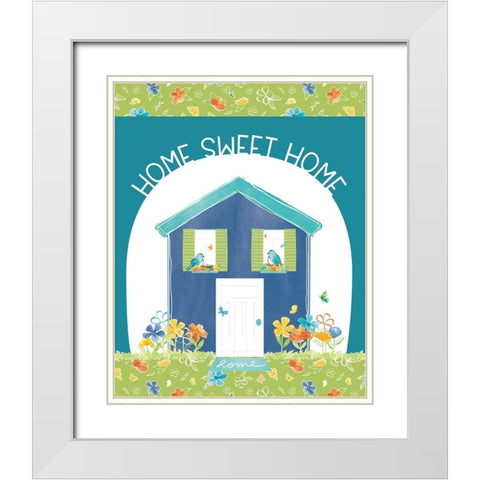 Happy at Home XXIII White Modern Wood Framed Art Print with Double Matting by Reed, Tara