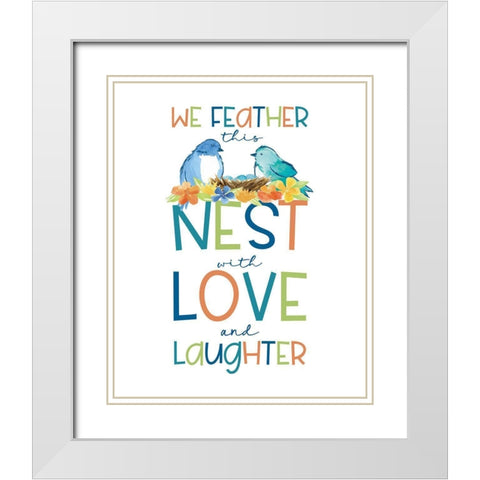 Happy at Home XXV White Modern Wood Framed Art Print with Double Matting by Reed, Tara