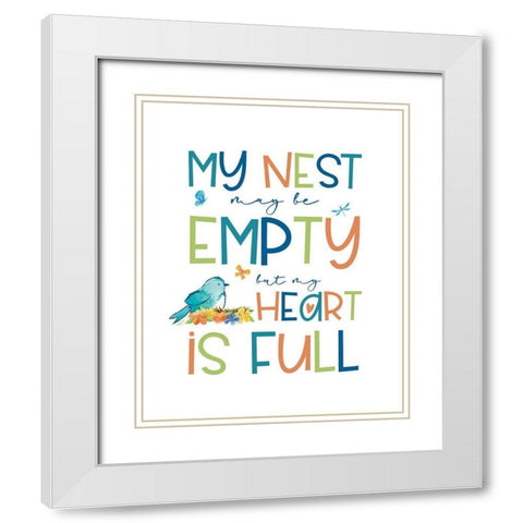 Happy at Home XXVIII White Modern Wood Framed Art Print with Double Matting by Reed, Tara