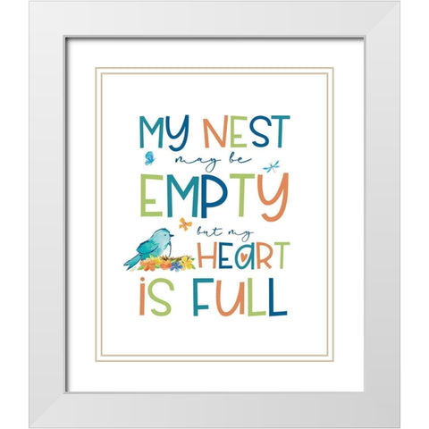 Happy at Home XXVIII White Modern Wood Framed Art Print with Double Matting by Reed, Tara