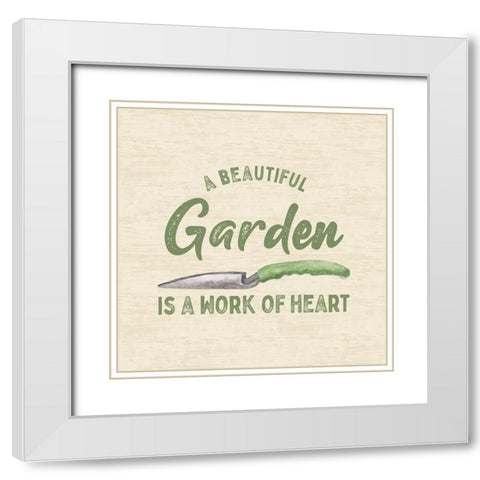 In My Garden XII White Modern Wood Framed Art Print with Double Matting by Reed, Tara