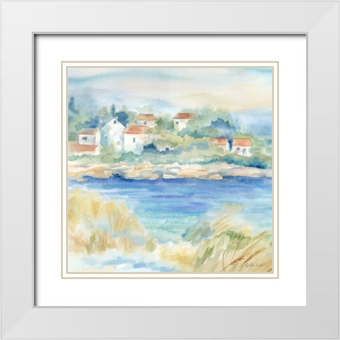 Mediterranean Breezes II White Modern Wood Framed Art Print with Double Matting by Coulter, Cynthia