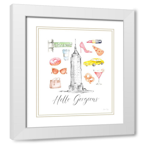 My Kind of Beautiful XXV White Modern Wood Framed Art Print with Double Matting by Fay, Elena