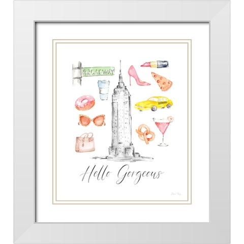 My Kind of Beautiful XXV White Modern Wood Framed Art Print with Double Matting by Fay, Elena