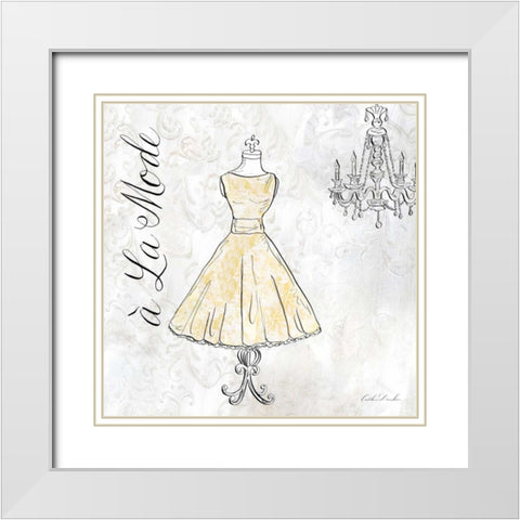 High Fashion III White Modern Wood Framed Art Print with Double Matting by Dundon, Caitlin