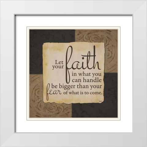 Simple Wisdom II White Modern Wood Framed Art Print with Double Matting by Reed, Tara